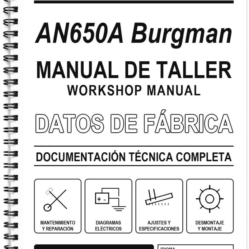 Manual de Taller Suzuki AN650A Burgman