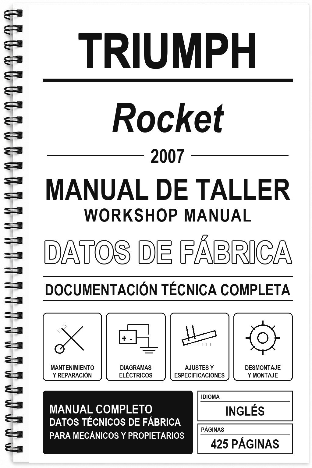 Manual de Taller Triumph Rocket (2007) (Inglés)