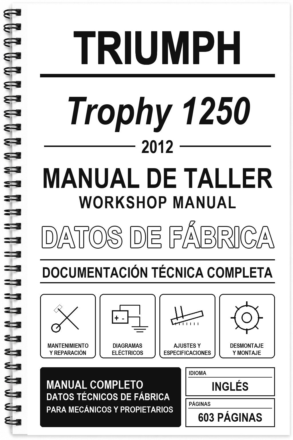 Manual de Taller Triumph Trophy 1250 (2012) (Inglés)
