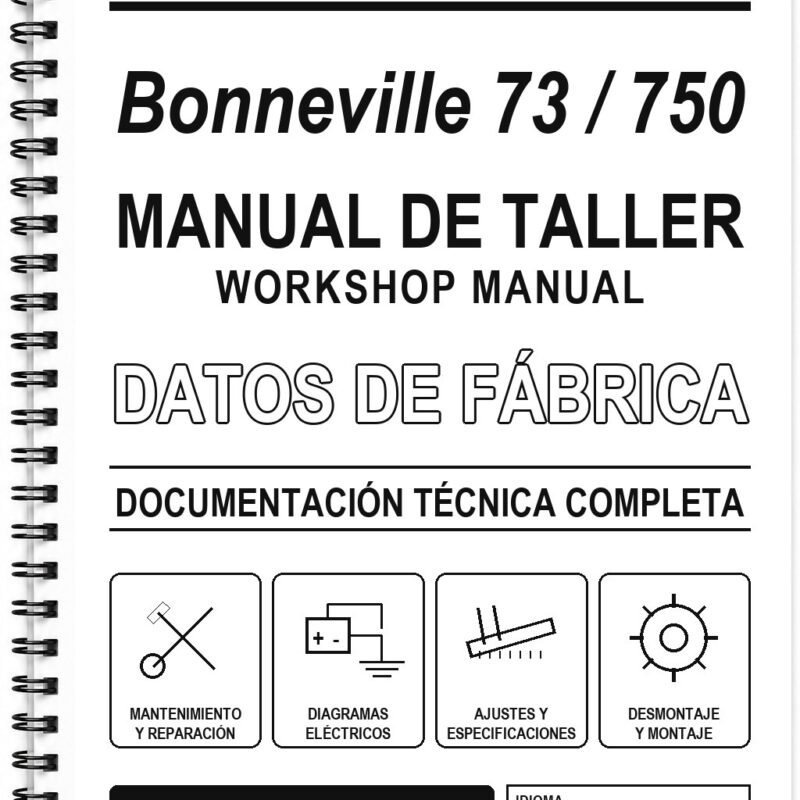 Manual de Taller Triumph Bonneville 73 / 750