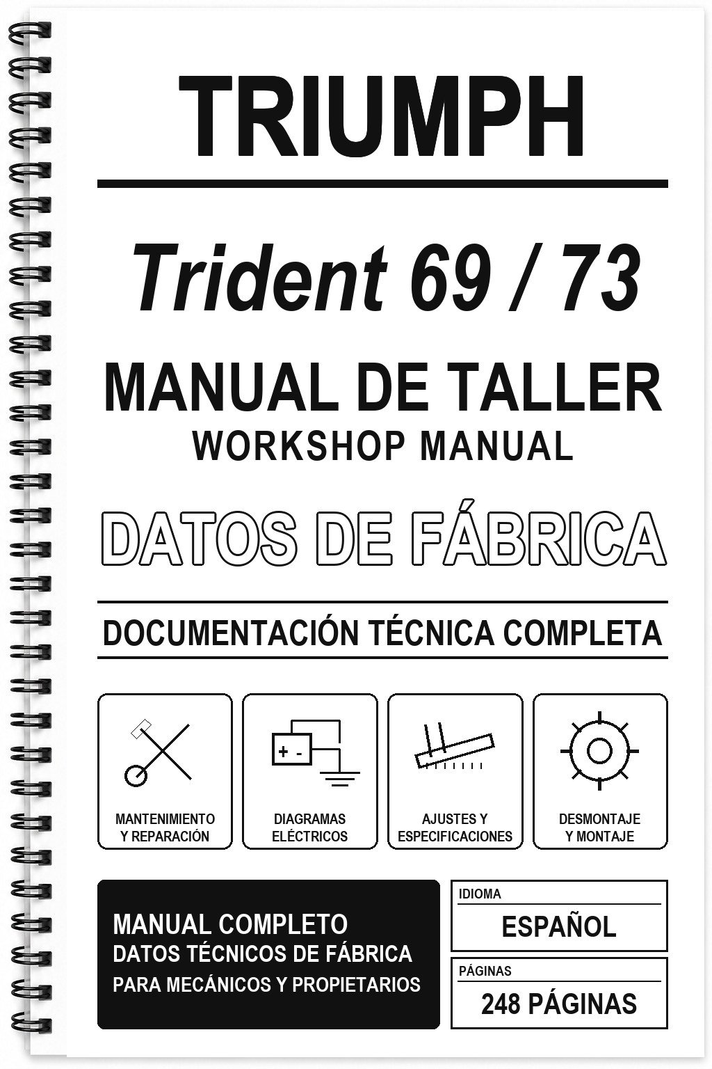 Manual de Taller Triumph Trident 69 / 73