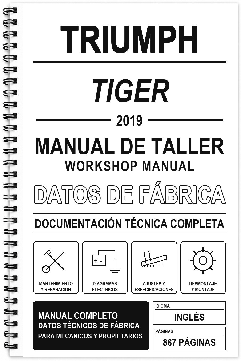 Manual de Taller Triumph TIGER (2019) (Inglés)