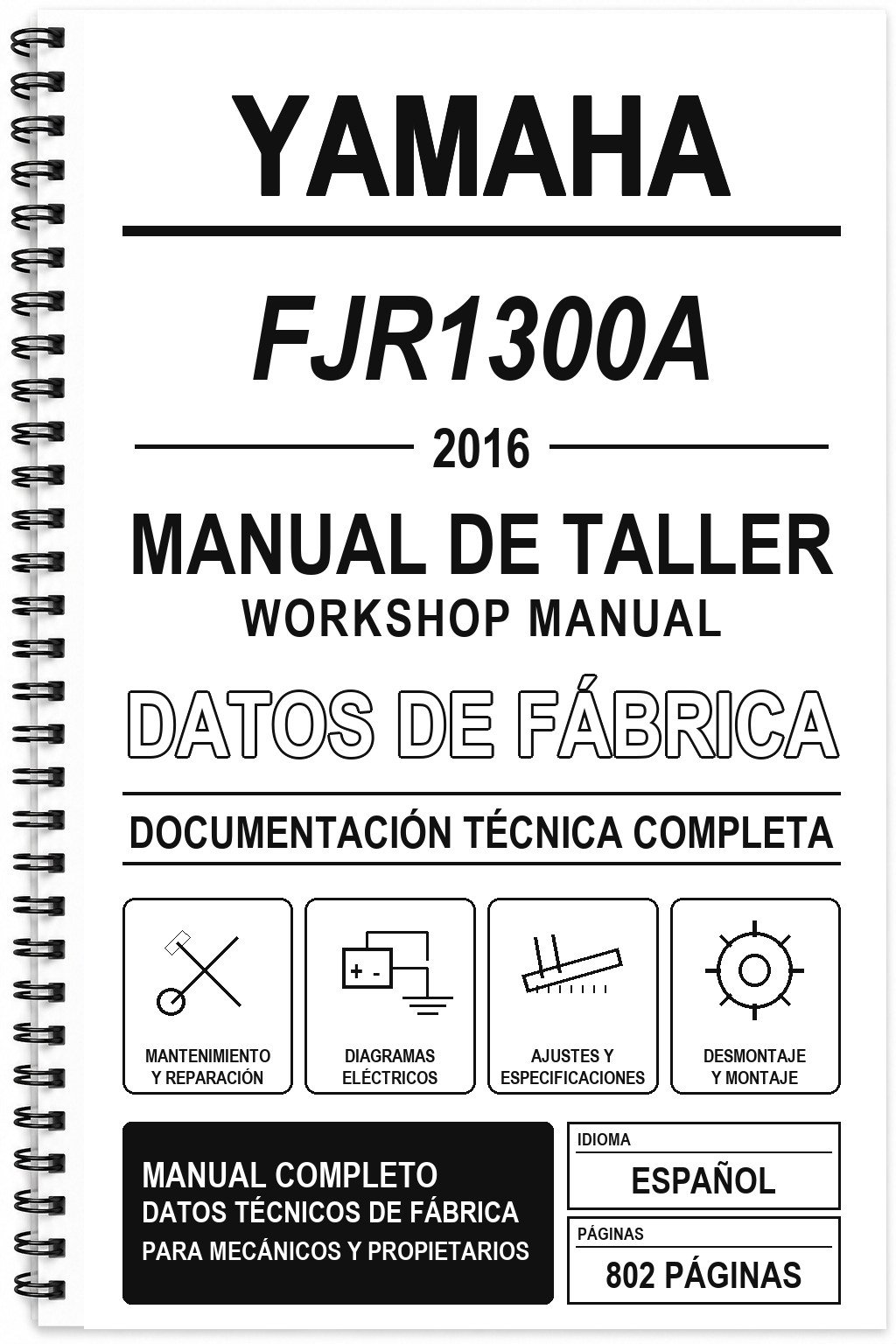 Manual de Taller Yamaha FJR1300A (2016)