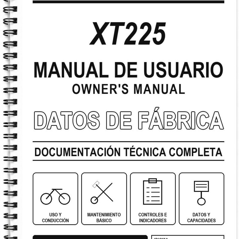 Manual de Usuario Yamaha XT225