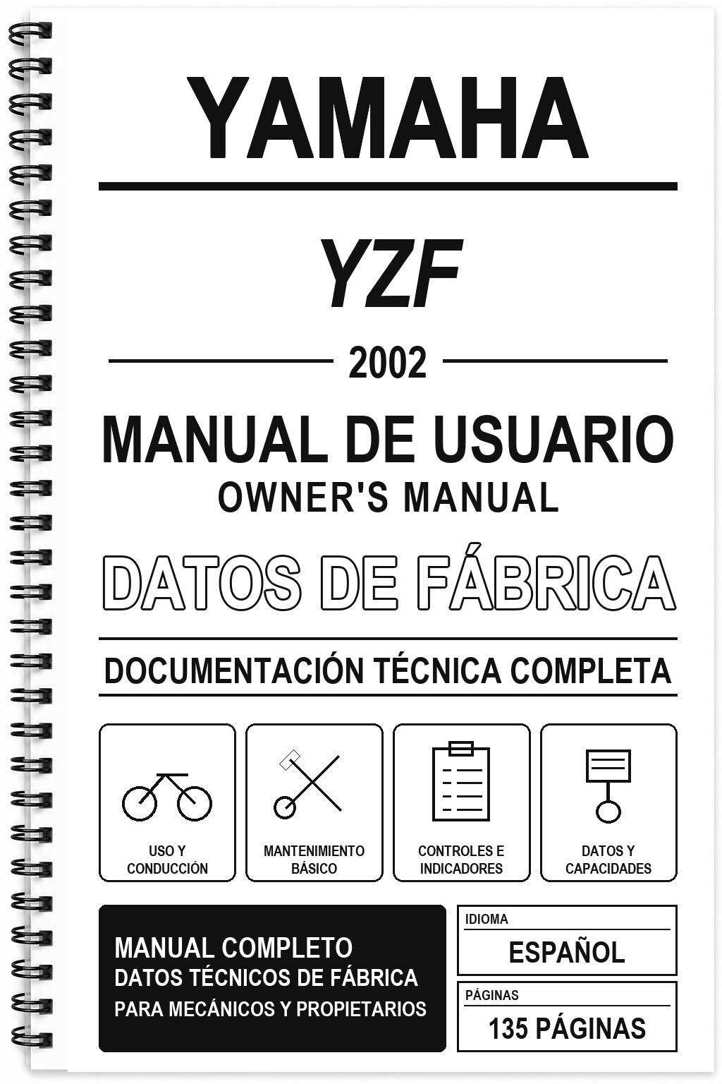 Manual de Usuario Yamaha YZF-R1 (2002)