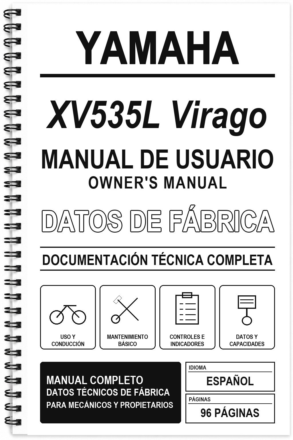 Manual de Usuario Yamaha XV535L Virago