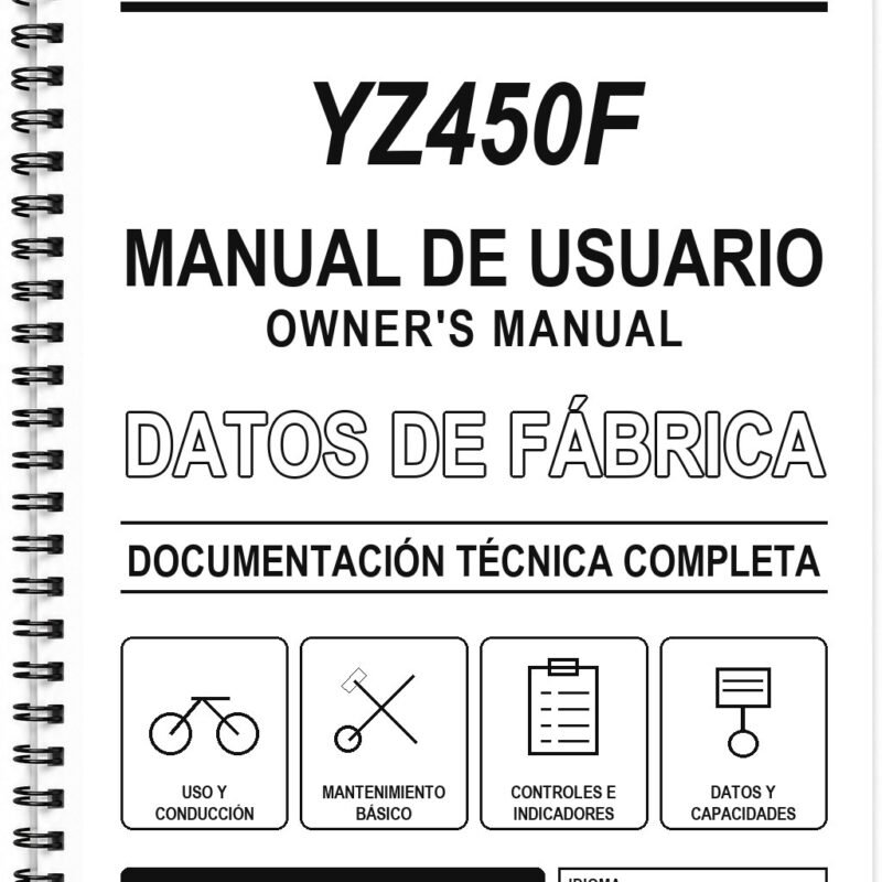 Manual de Usuario Yamaha YZ450F