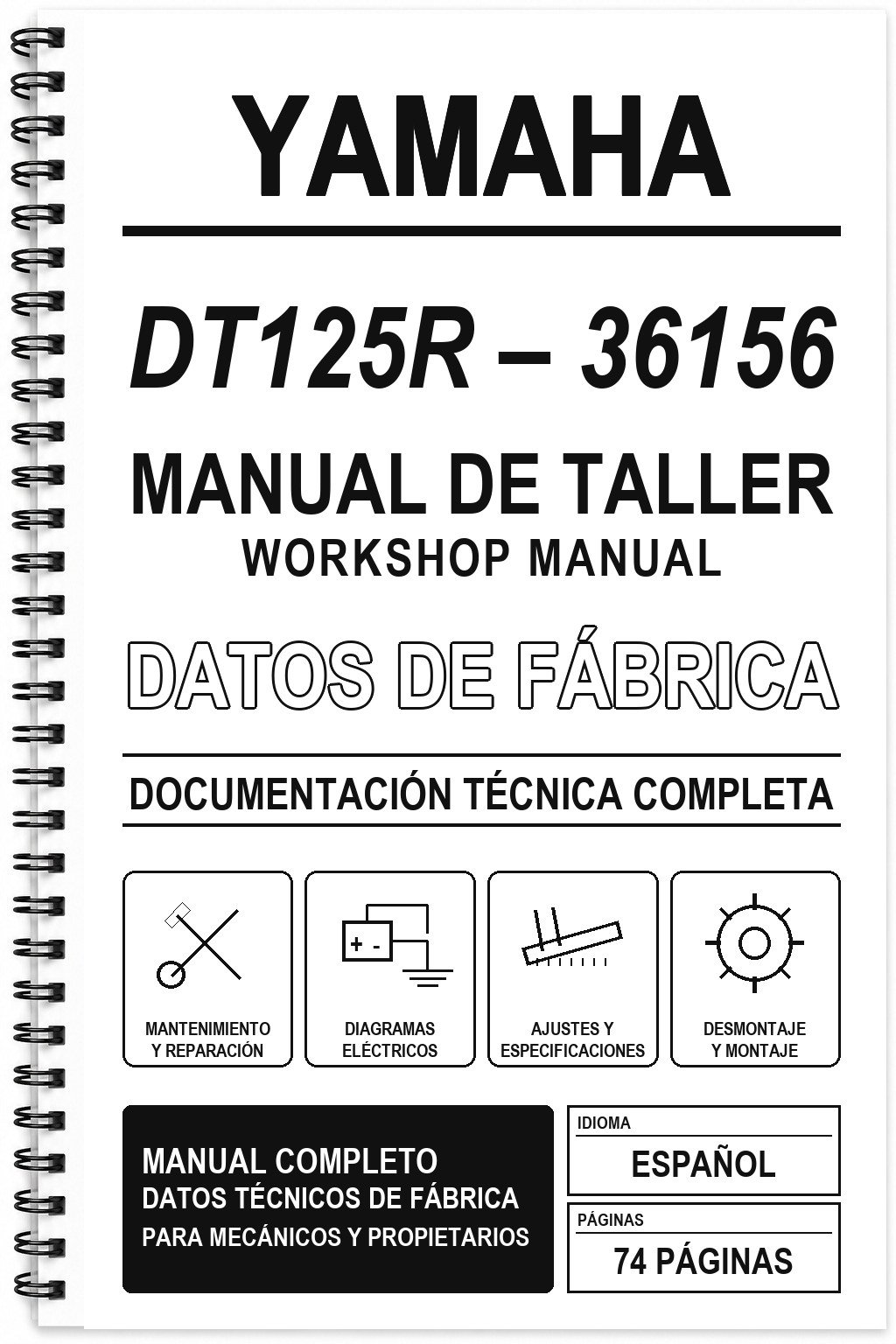 Manual de Taller Yamaha DT125R – 36156