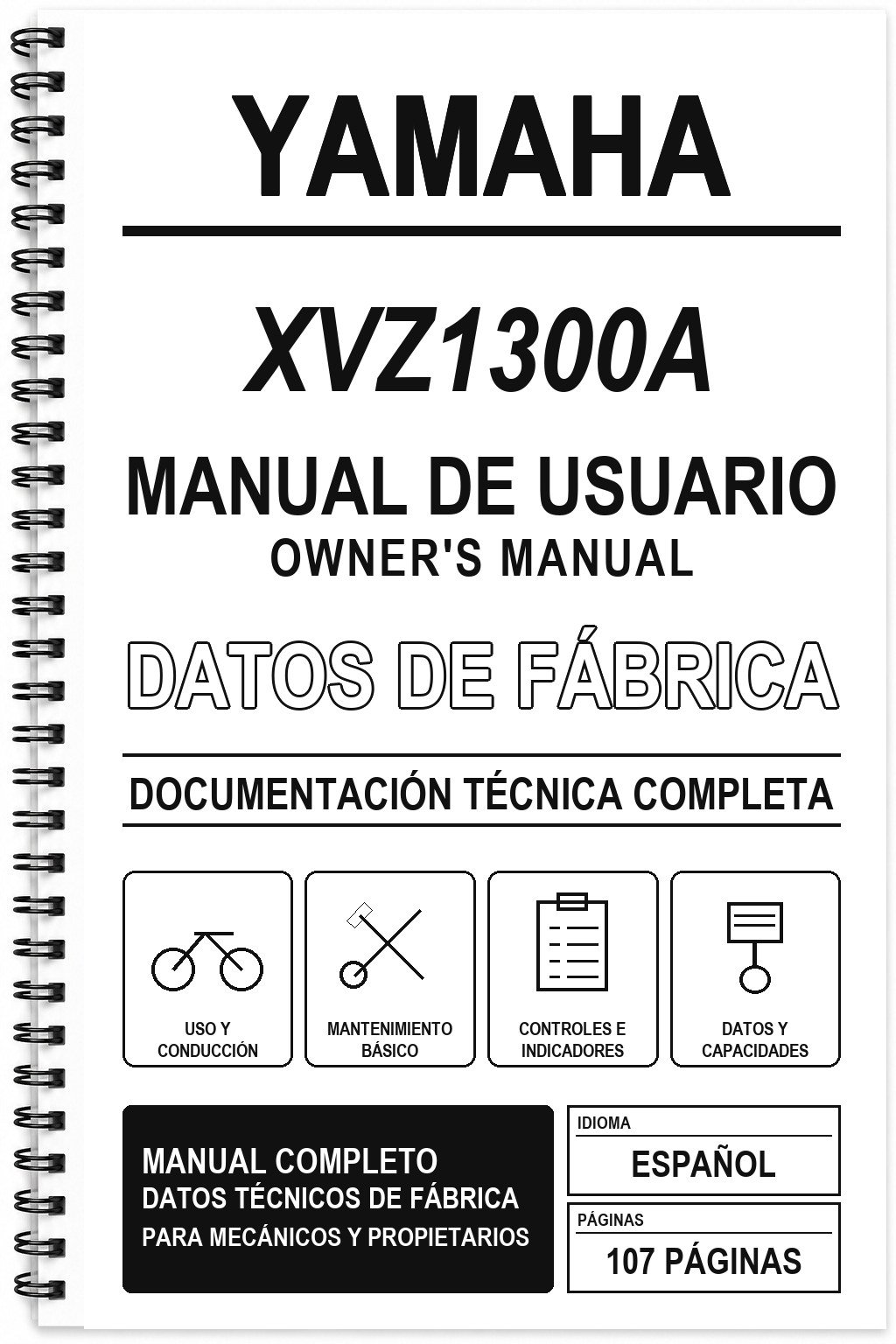 Manual de Usuario Yamaha XVZ1300A