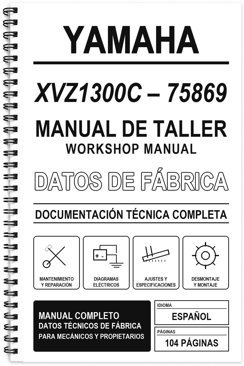 Manual de Taller Yamaha XVZ1300C – 75869