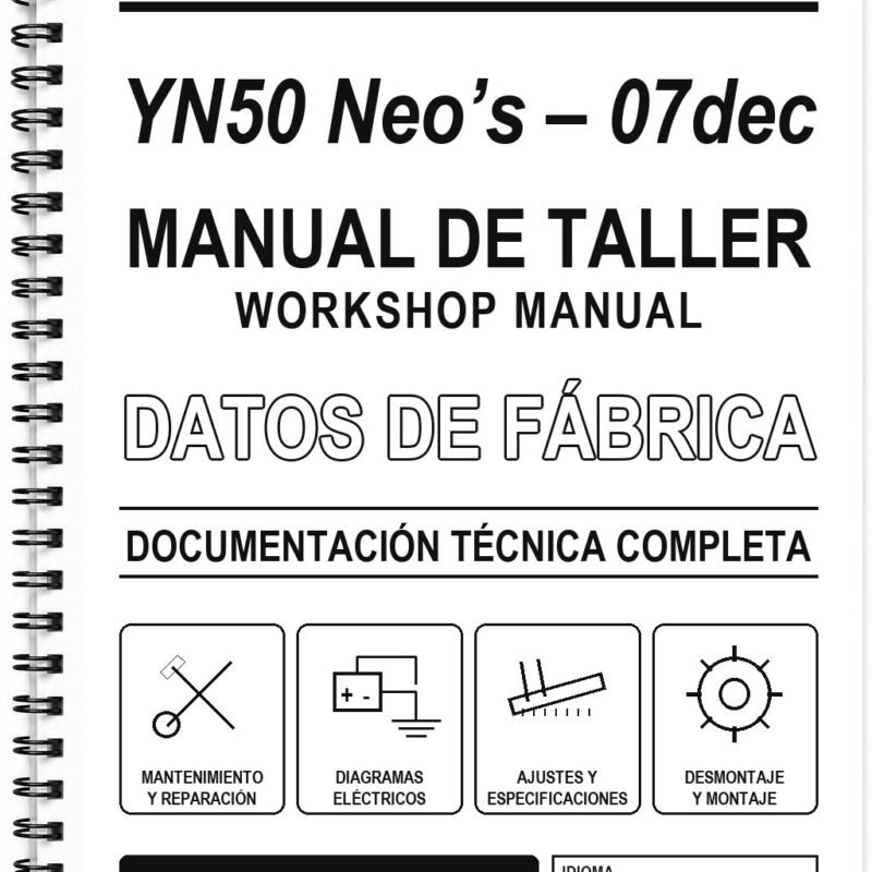 Manual de Taller Yamaha YN50 Neo’s – 07dec