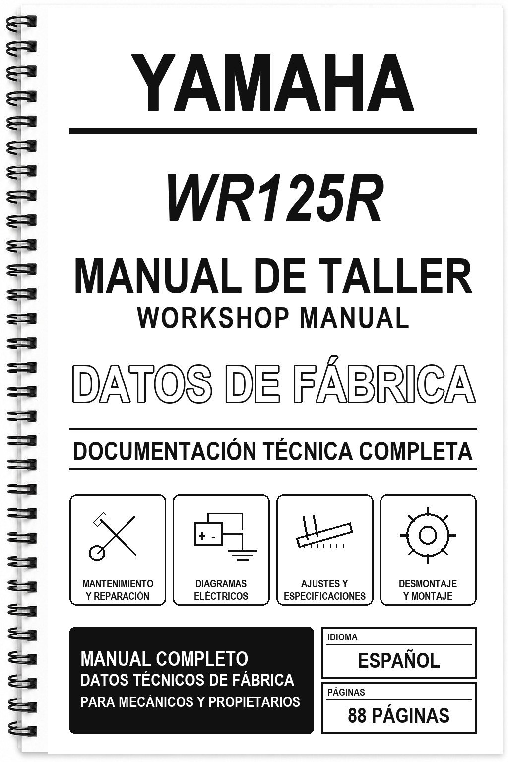 Manual de Taller Yamaha WR125R
