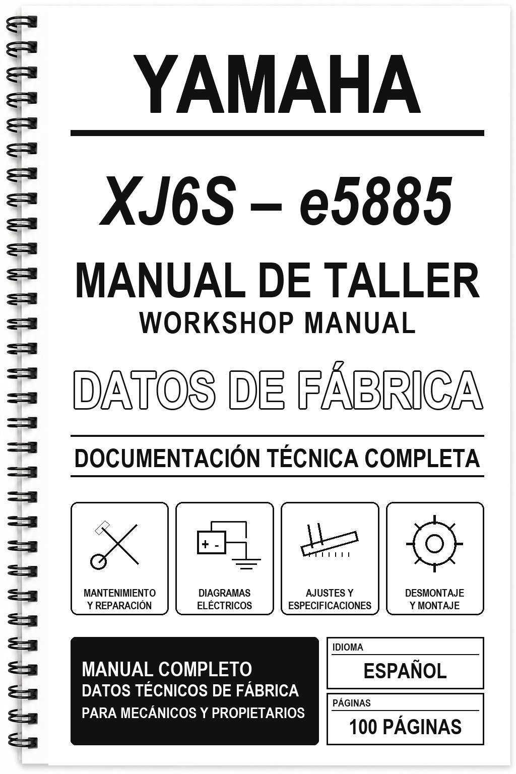 Manual de Taller Yamaha XJ6S – e5885
