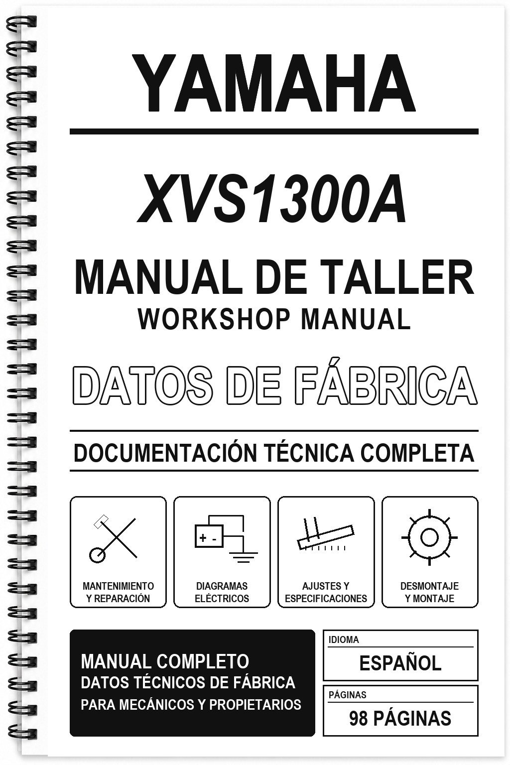 Manual de Taller Yamaha XVS1300A