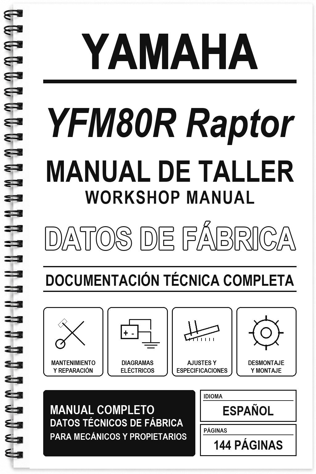Manual de Taller Yamaha YFM80R Raptor