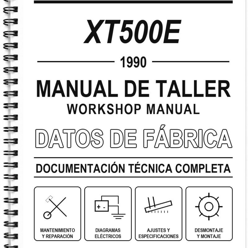 Manual de Taller Yamaha XT500E (1990)