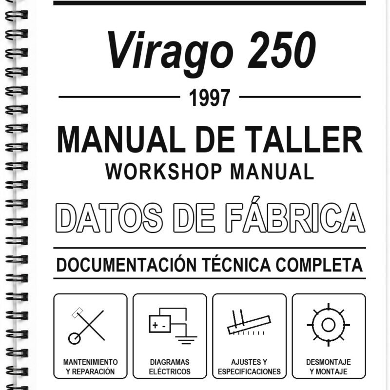 Manual de Taller Yamaha Virago 250 (1997) (Portugués)
