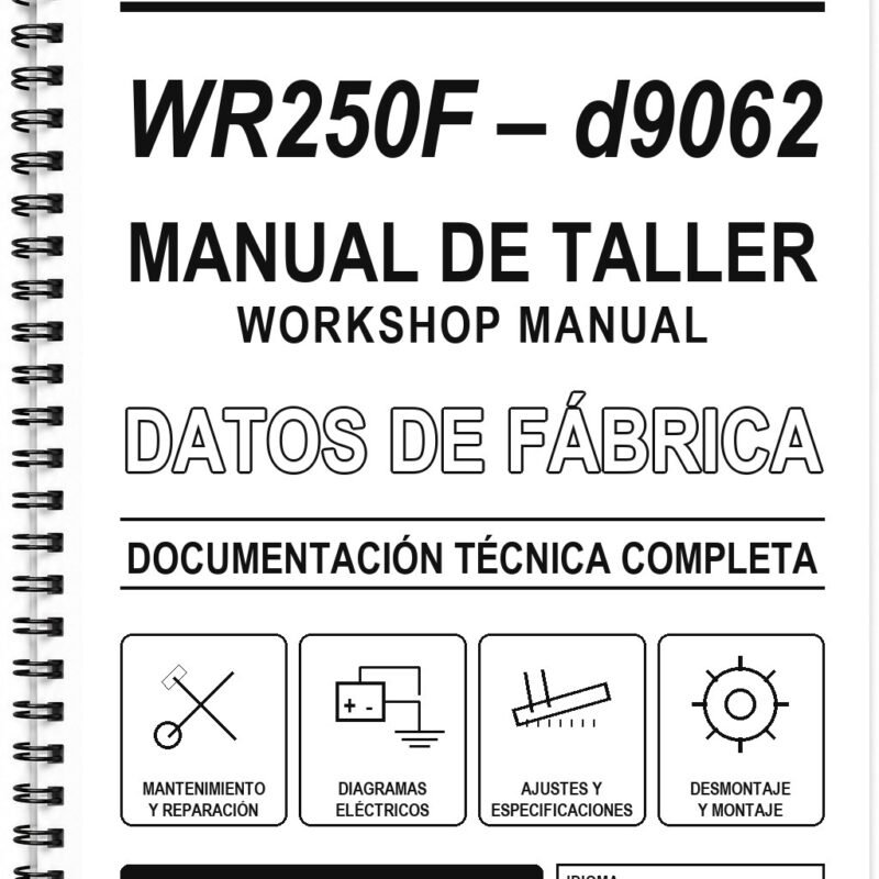 Manual de Taller Yamaha WR250F – d9062