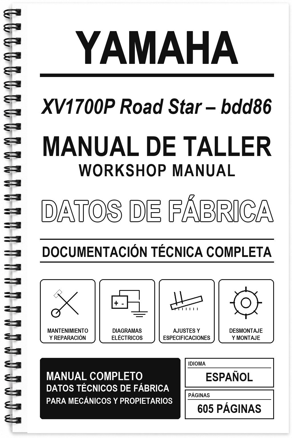 Manual de Taller Yamaha XV1700P Road Star – bdd86