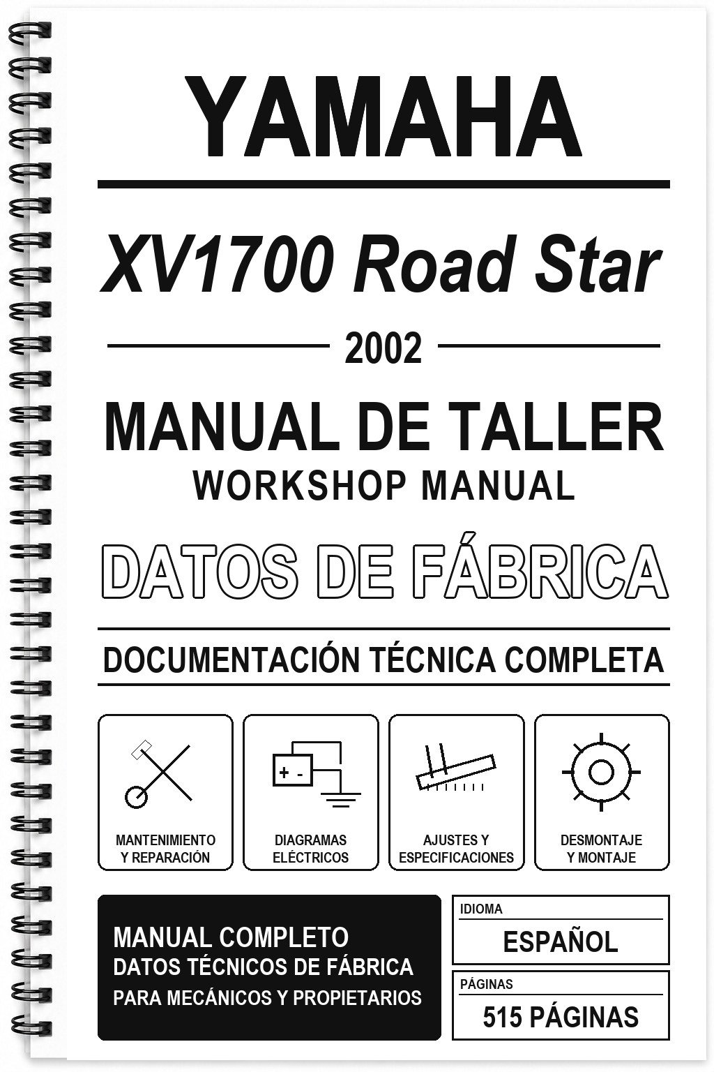 Manual de Taller Yamaha XV1700 Road Star (2002)