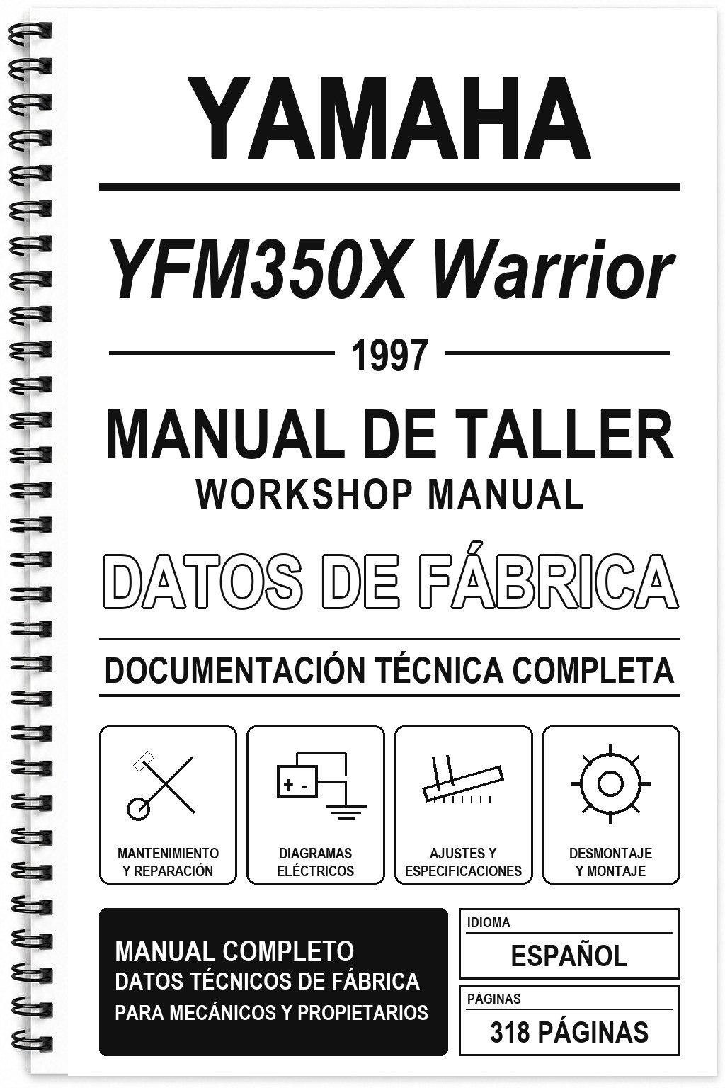 Manual de Taller Yamaha YFM350X Warrior (1997) – 10012