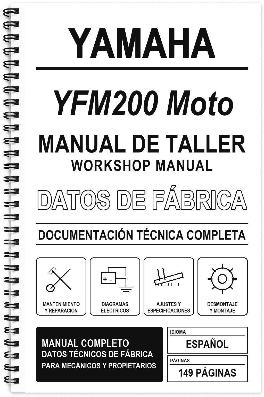 Manual de Taller Yamaha YFM200 Moto-4 – 4f815
