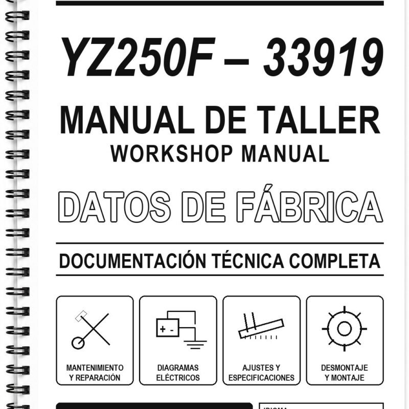 Manual de Taller Yamaha YZ250F – 33919