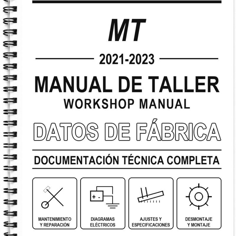 Manual de Taller Yamaha MT-09 (2021-2023) (Inglés)