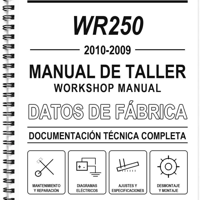 Manual de Taller Yamaha WR250 (2010-2009)