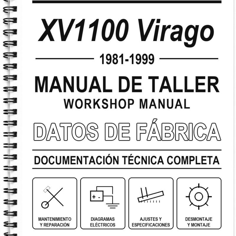 Manual de Taller Yamaha XV1100 Virago (1981-1999)