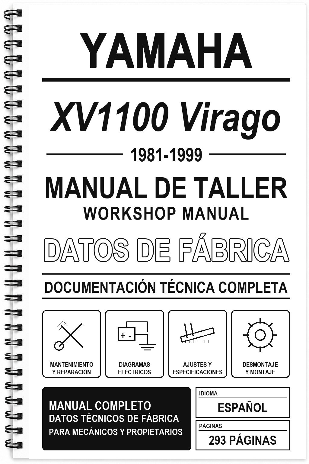 Manual de Taller Yamaha XV1100 Virago (1981-1999)