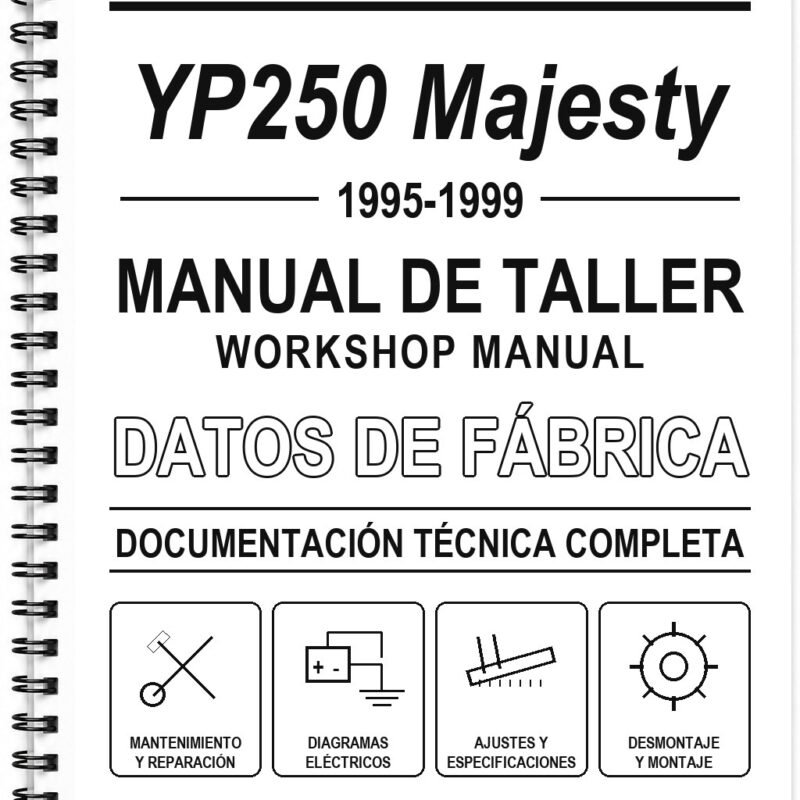 Manual de Taller Yamaha YP250 Majesty (1995-1999)
