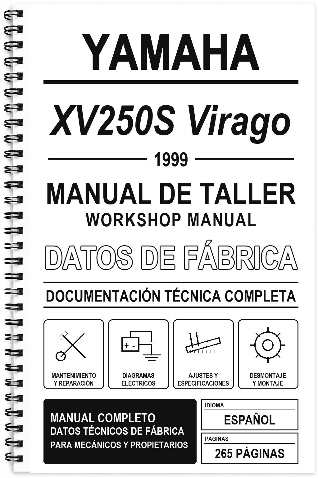 Manual de Taller Yamaha XV250S Virago (1999)