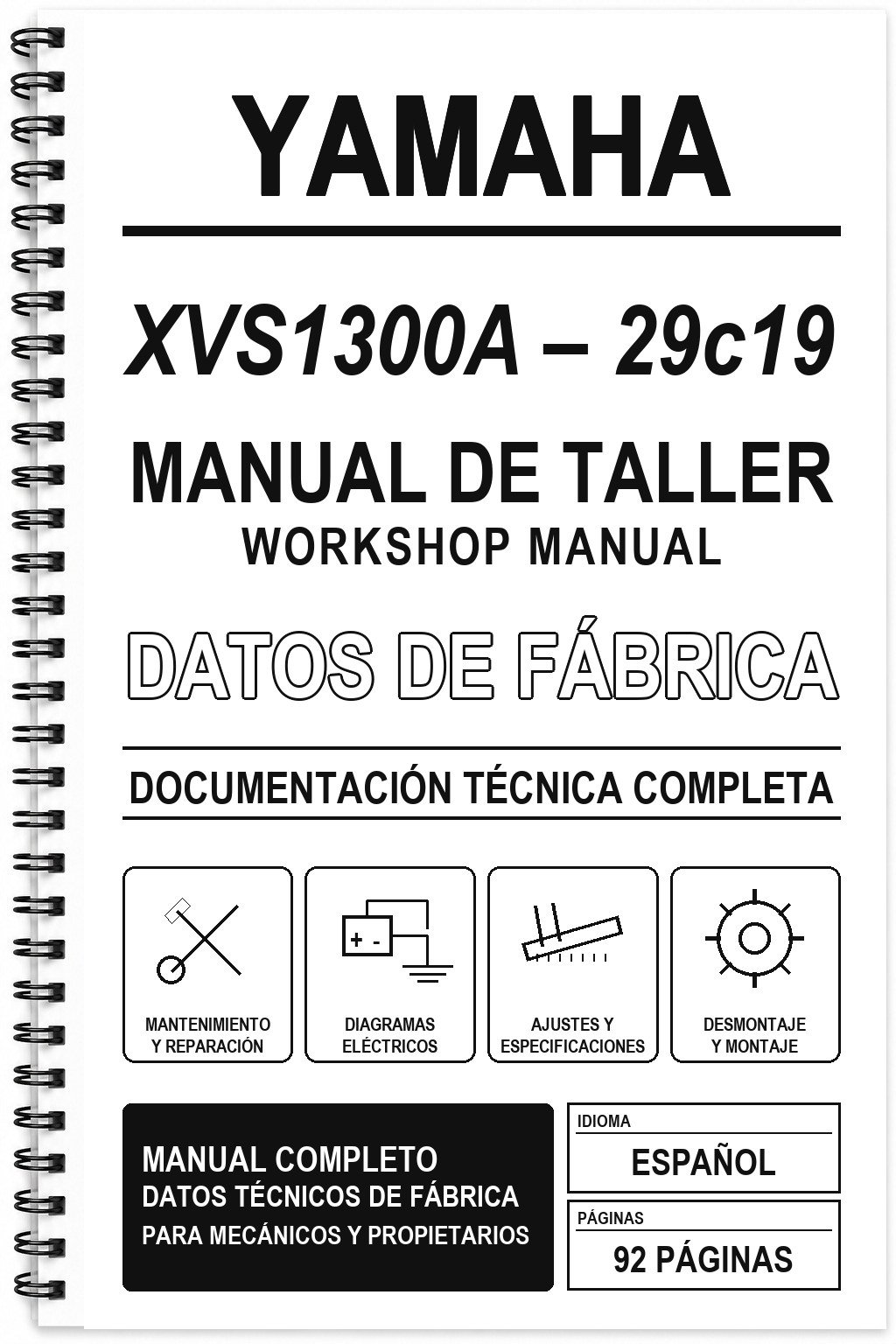 Manual de Taller Yamaha XVS1300A – 29c19