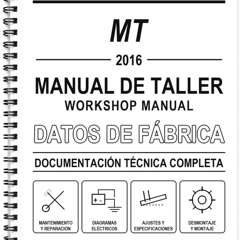 Manual de Taller Yamaha MT (2016)