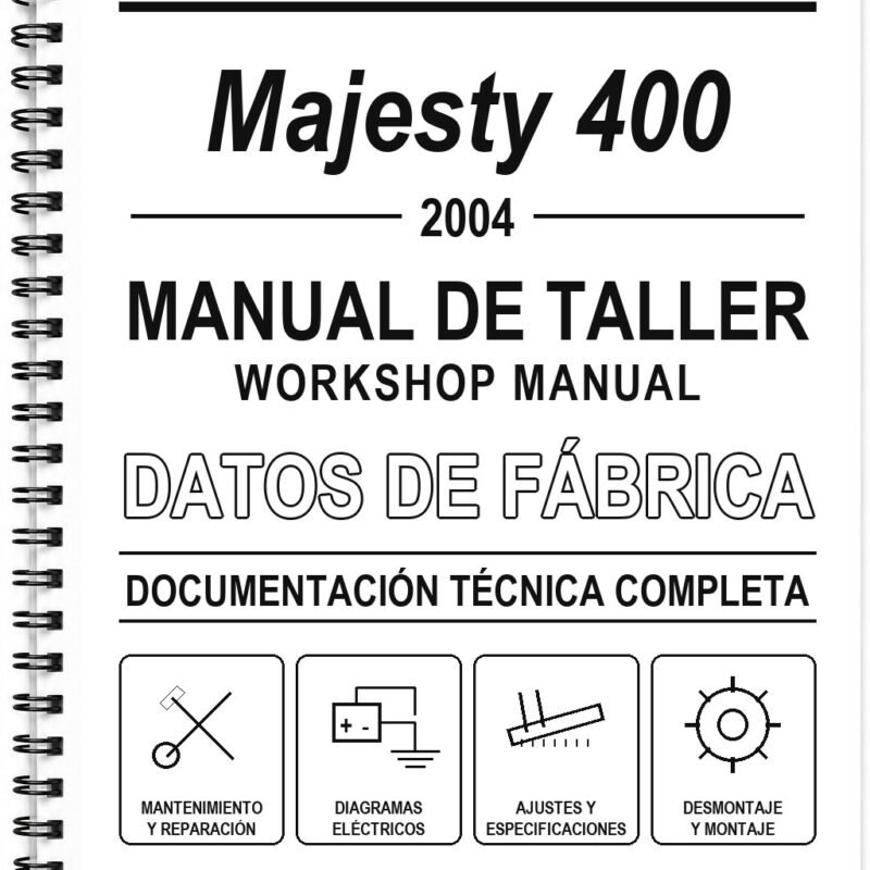 Manual de Taller Yamaha Majesty 400 (2004)