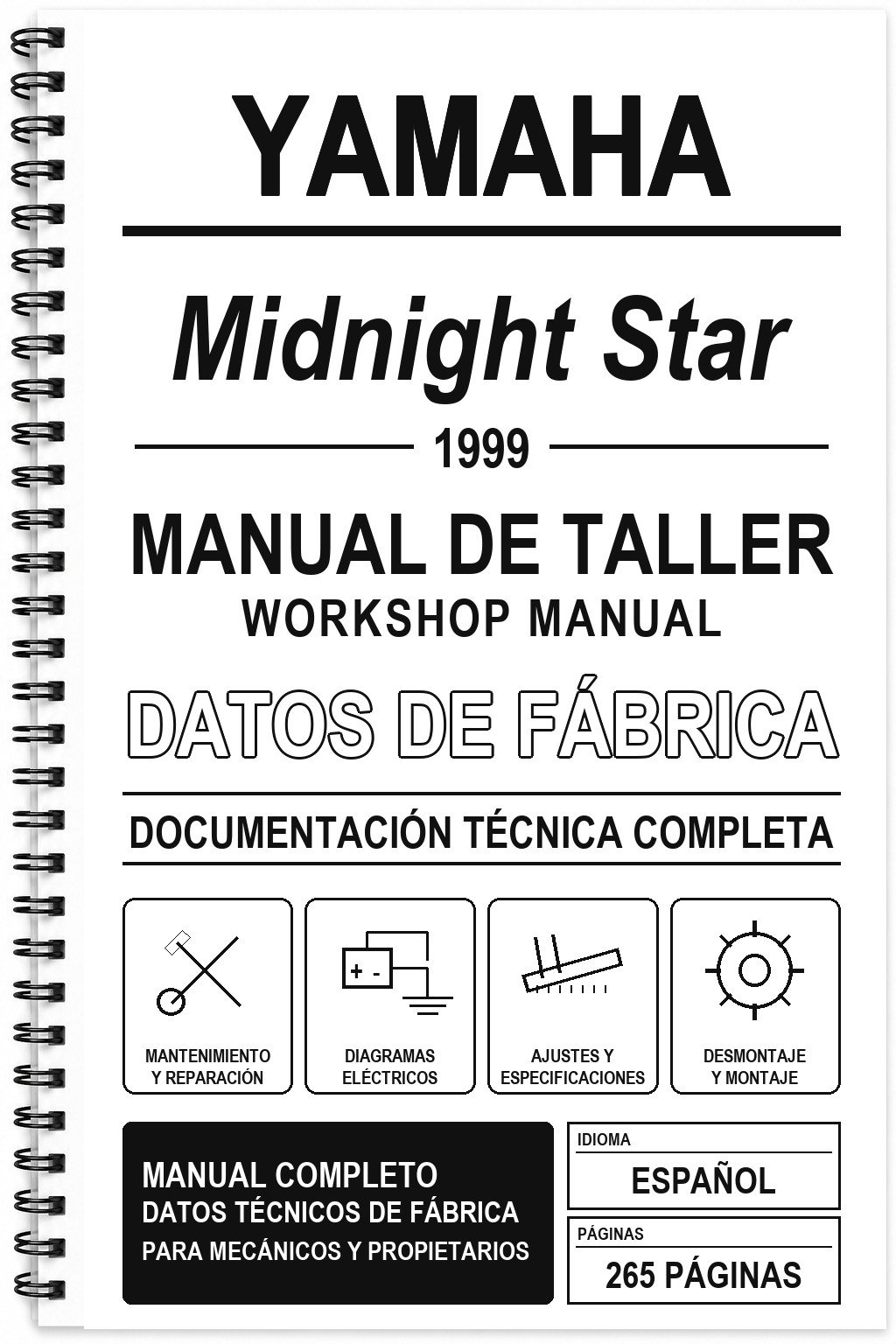 Manual de Taller Yamaha Midnight Star (1999)