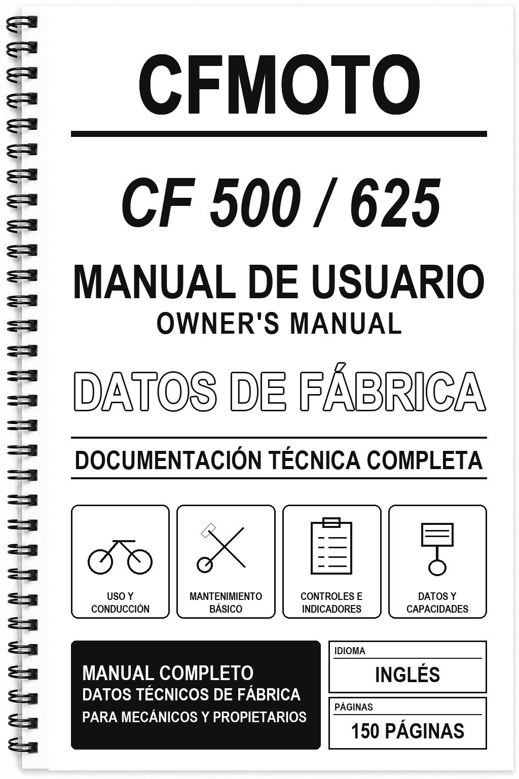 Manual de Usuario CFMoto CF 500 / 625 (Inglés)