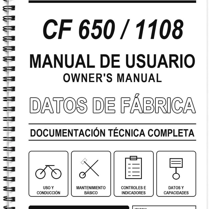 Manual de Usuario CFMoto CF 650 / 1108 (Inglés)