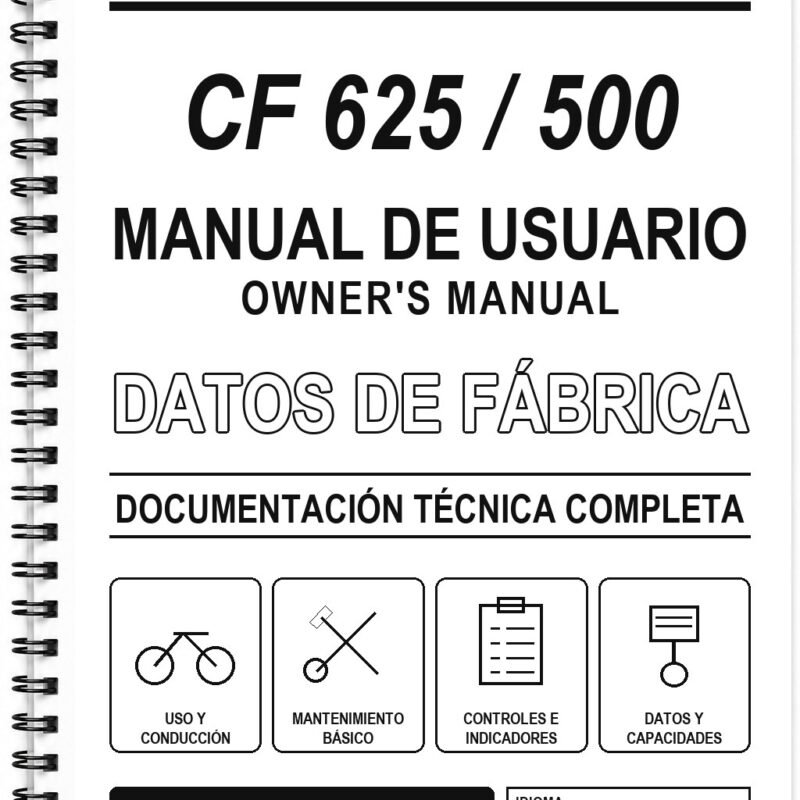 Manual de Usuario CFMoto CF 625 / 500 (Inglés)