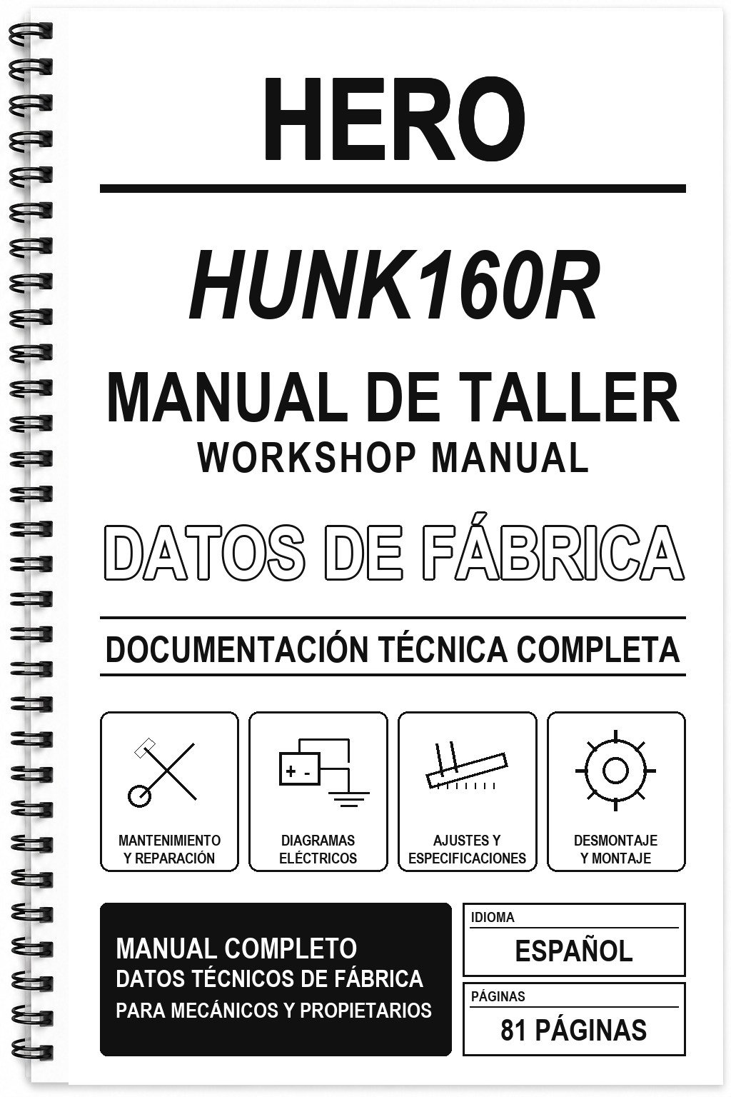 Manual de Taller Hero HUNK160R
