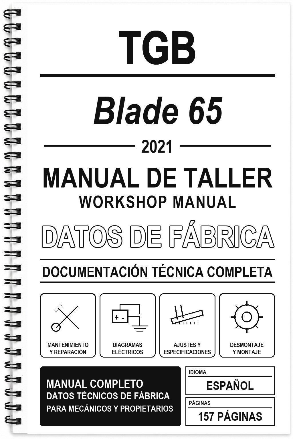 Manual de Taller TGB Blade 65 (2021)