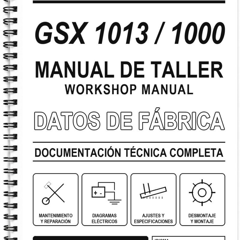 Manual de Taller Suzuki GSX 1013 / 1000
