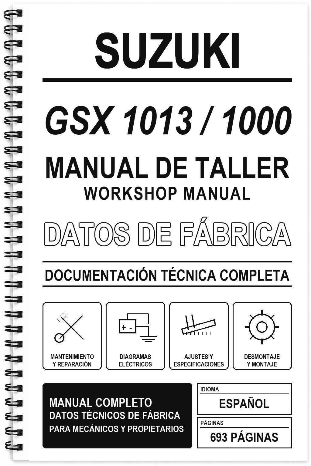 Manual de Taller Suzuki GSX 1013 / 1000