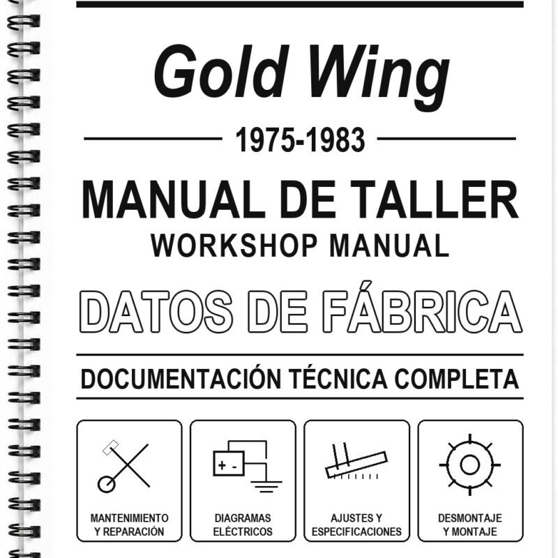 Manual de Taller Honda Gold Wing (1975-1983) (Inglés)