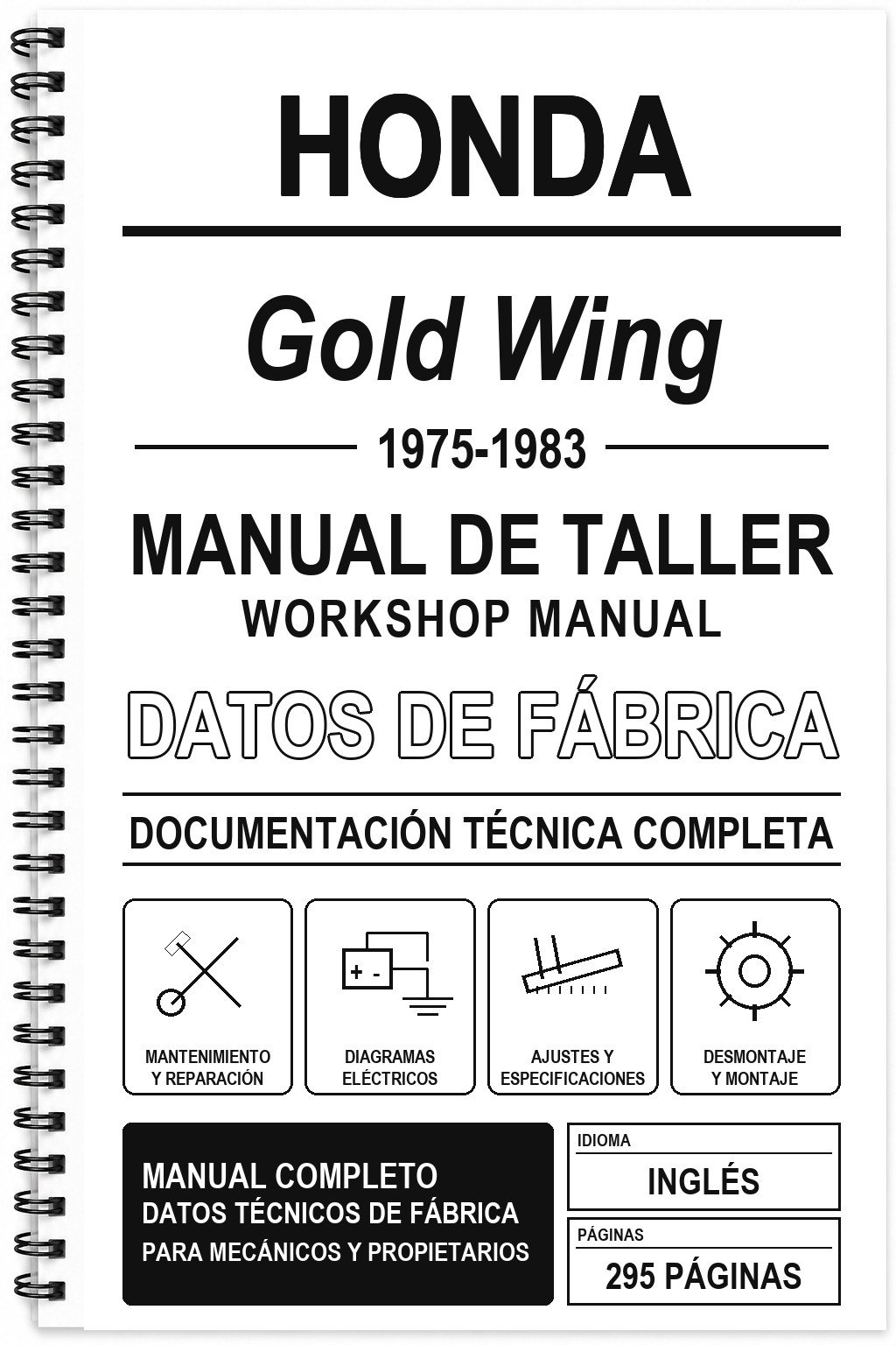 Manual de Taller Honda Gold Wing (1975-1983) (Inglés)