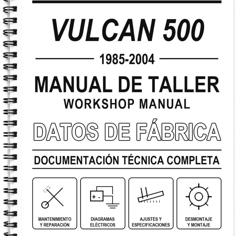 Manual de Taller Kawasaki VULCAN 500 (1985-2004)