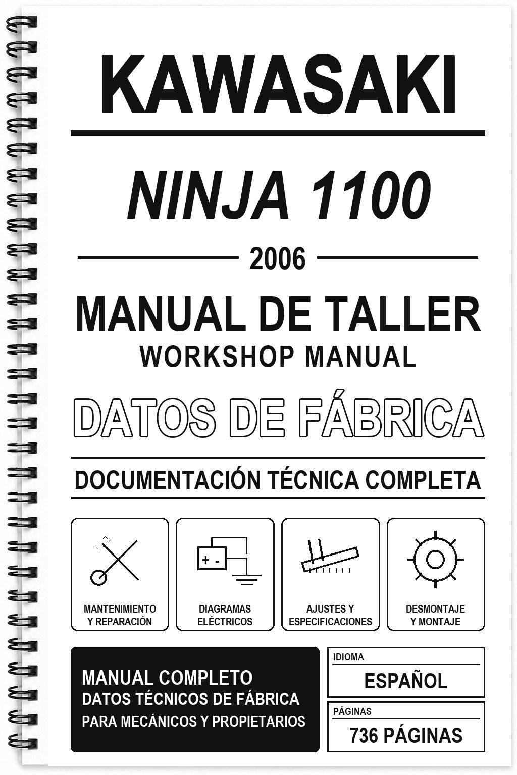 Manual de Taller Kawasaki NINJA 1100 (2006)