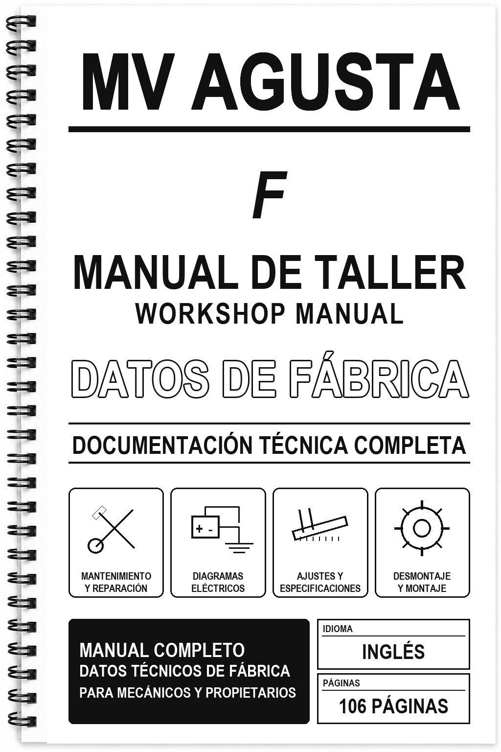 Manual de Taller MV Agusta F (Inglés)