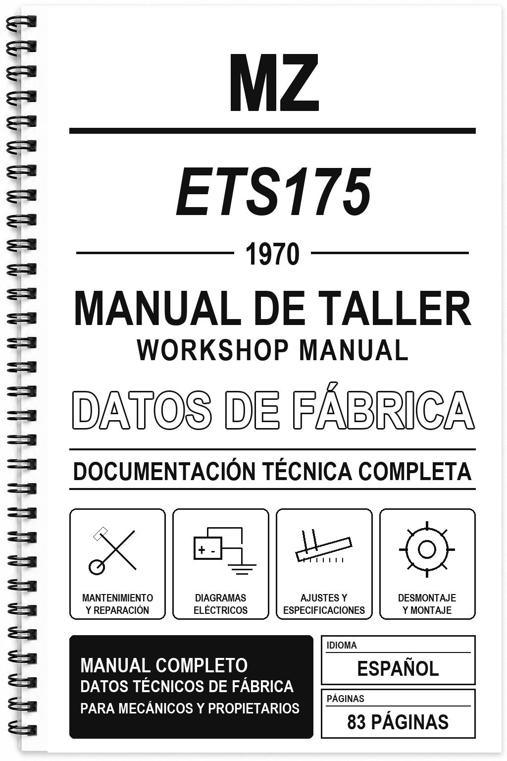 Manual de Taller MZ ETS175 (1970)